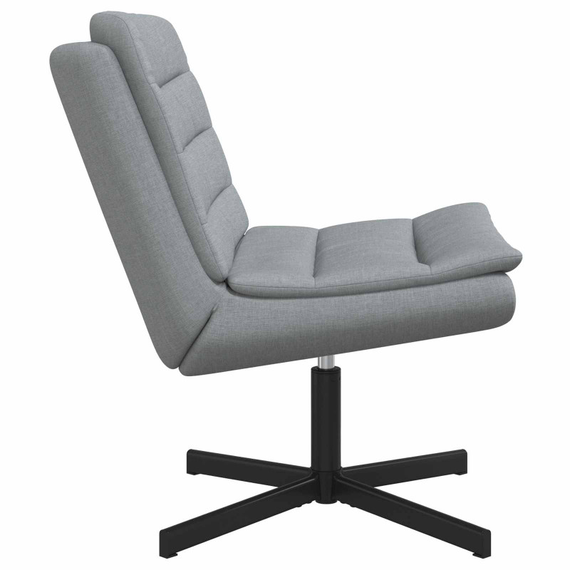 Fotel obrotowy Jasnoszary 63 x 75 x 76 cm tkanina