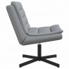 Fotel obrotowy Jasnoszary 63 x 75 x 76 cm tkanina
