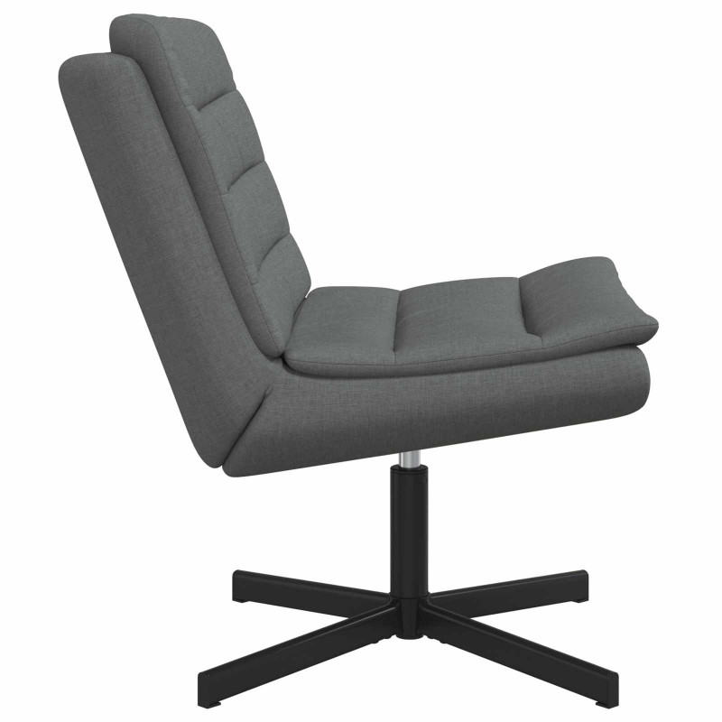 Fotel obrotowy Ciemnoszary 63 x 75 x 76 cm tkanina