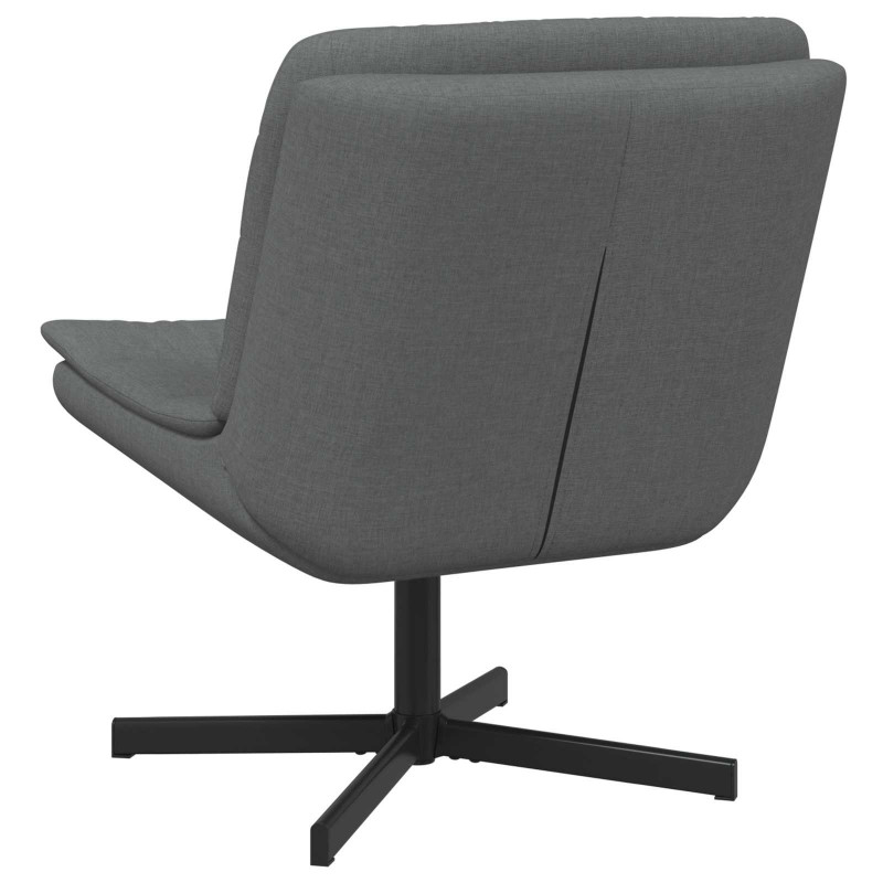Fotel obrotowy Ciemnoszary 63 x 75 x 76 cm tkanina