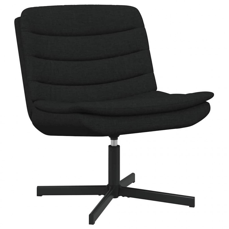Fotel obrotowy Czarny 63 x 75 x 76 cm tkanina