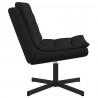 Fotel obrotowy Czarny 63 x 75 x 76 cm tkanina