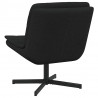 Fotel obrotowy Czarny 63 x 75 x 76 cm tkanina