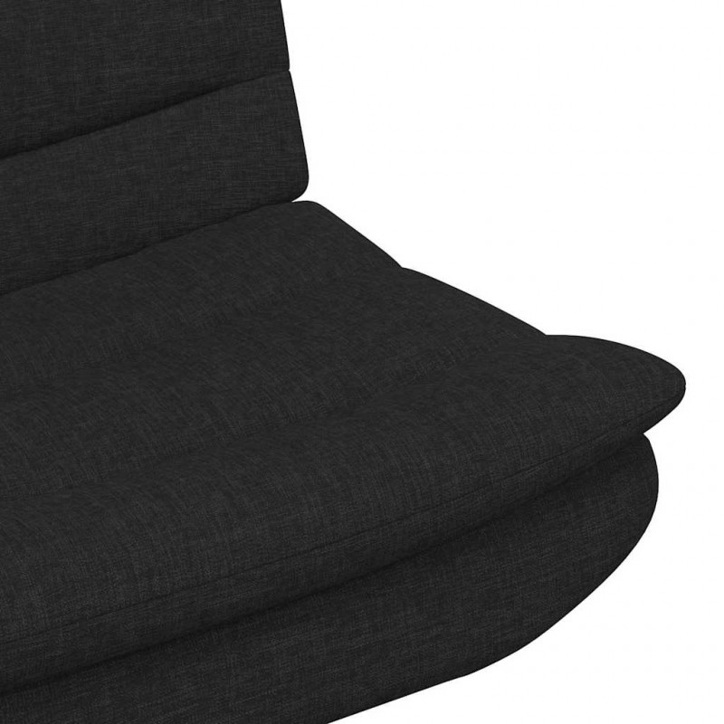 Fotel obrotowy Czarny 63 x 75 x 76 cm tkanina