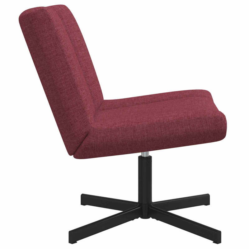 Fotel obrotowy Czerwone wino 63 x 75 x 76 cm tkanina
