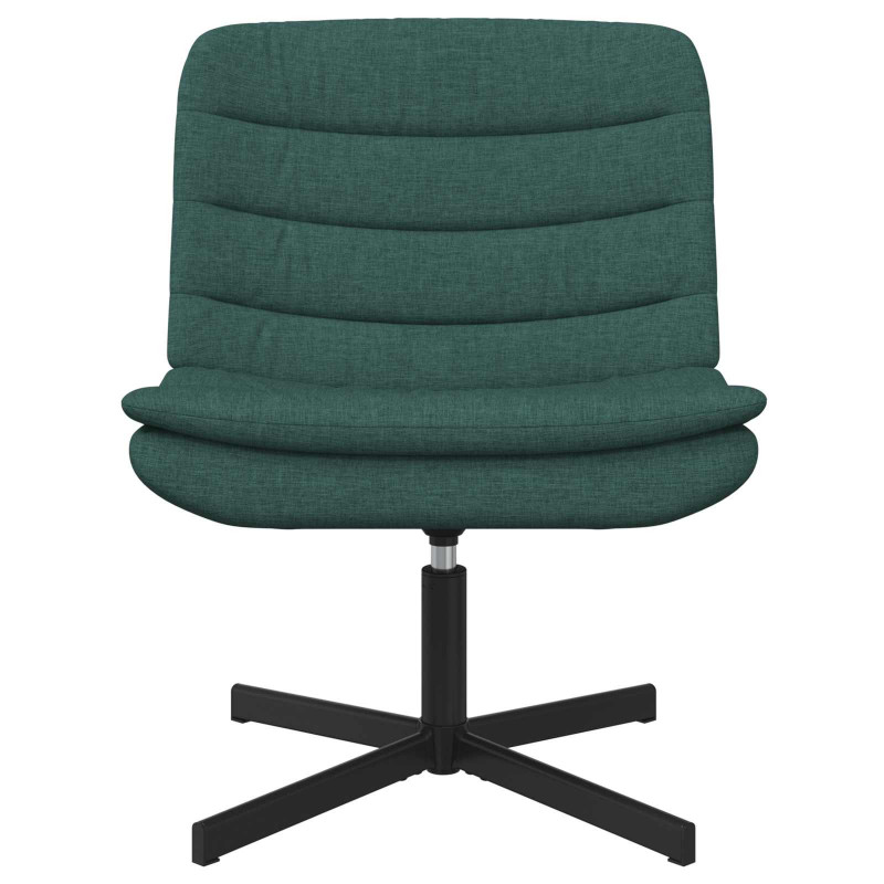 Fotel obrotowy Ciemna zieleń 63 x 75 x 76 cm tkanina