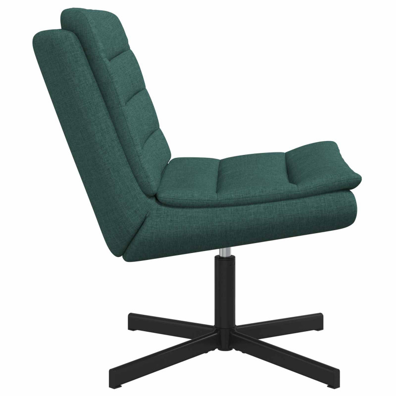 Fotel obrotowy Ciemna zieleń 63 x 75 x 76 cm tkanina