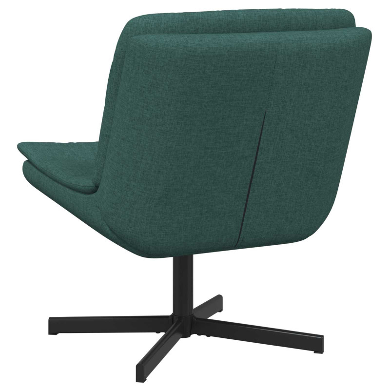 Fotel obrotowy Ciemna zieleń 63 x 75 x 76 cm tkanina