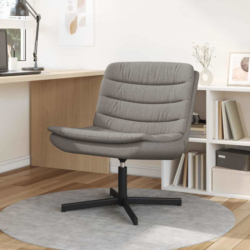 Fotel obrotowy Ciemnoszary 63 x 75 x 76 cm tkanina