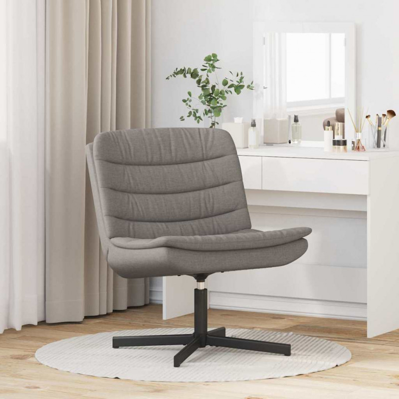 Fotel obrotowy Ciemnoszary 63 x 75 x 76 cm tkanina