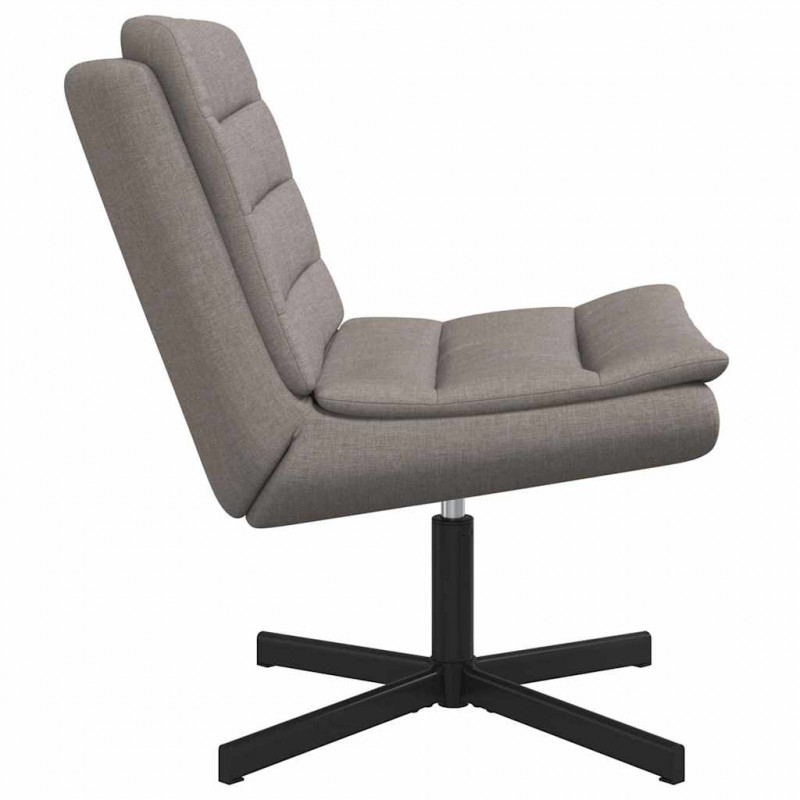 Fotel obrotowy Ciemnoszary 63 x 75 x 76 cm tkanina