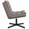 Fotel obrotowy Ciemnoszary 63 x 75 x 76 cm tkanina
