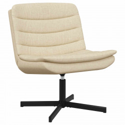 Fotel obrotowy Kremowy 63 x 75 x 76 cm tkanina