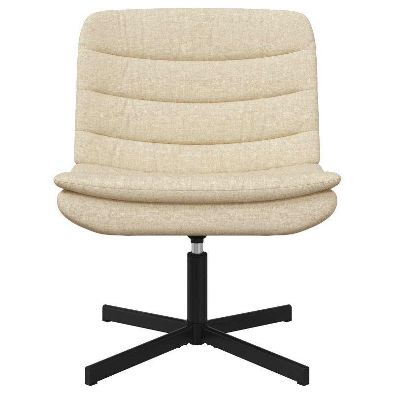 Fotel obrotowy Kremowy 63 x 75 x 76 cm tkanina
