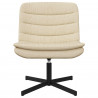 Fotel obrotowy Kremowy 63 x 75 x 76 cm tkanina