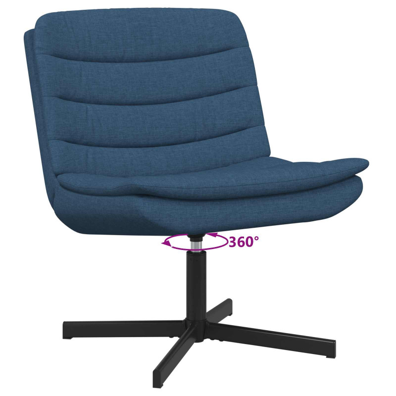 Fotel obrotowy Niebieski 63 x 75 x 76 cm tkanina