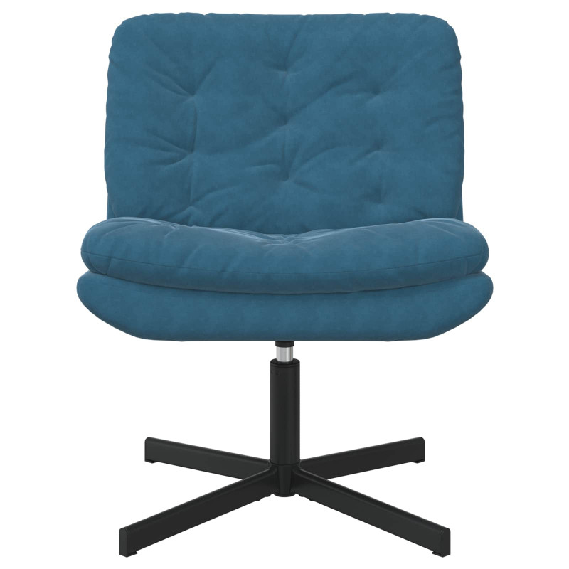 Fotel relaksacyjny obrotowy Niebieski 63 x 75 x 76 cm Aksamit
