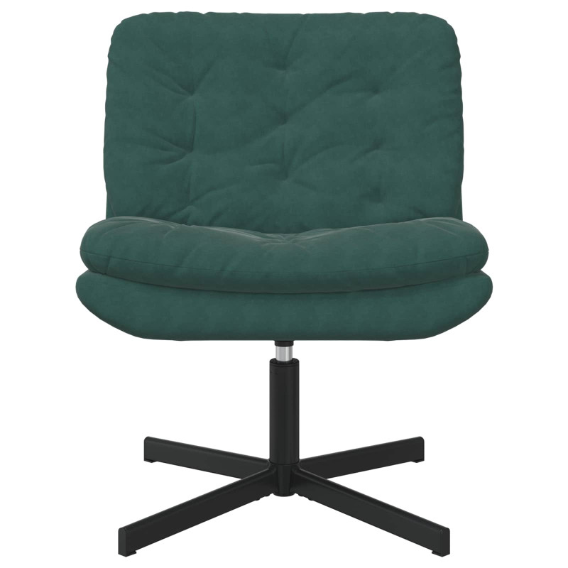 Fotel relaksacyjny obrotowy Ciemna zieleń 63 x 75 x 76 cm