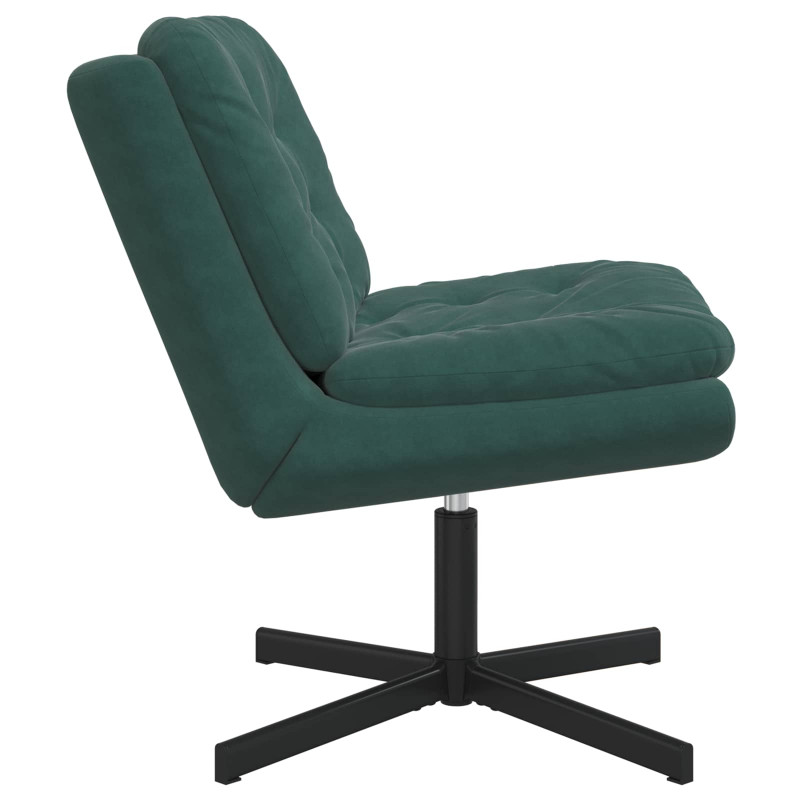 Fotel relaksacyjny obrotowy Ciemna zieleń 63 x 75 x 76 cm