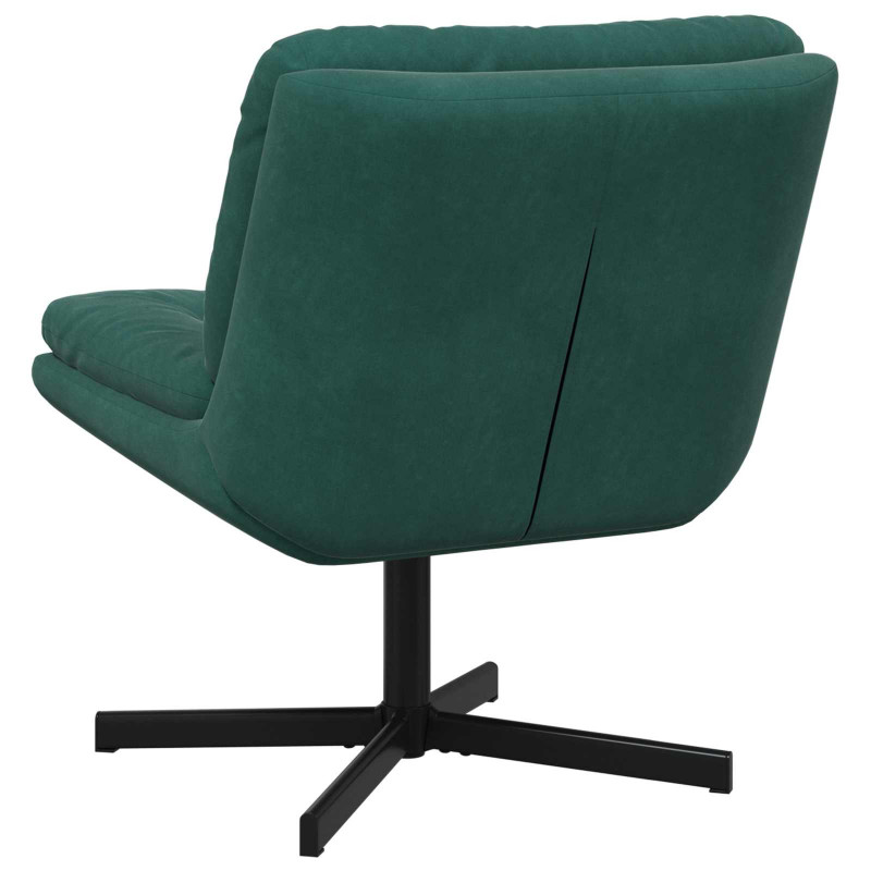 Fotel relaksacyjny obrotowy Ciemna zieleń 63 x 75 x 76 cm