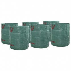 Torby na odpady do ogrodu 12 pcs Zielony 67 x 67 x 75,5 cm