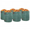 Torby na odpady do ogrodu 12 pcs Zielony 67 x 67 x 75,5 cm