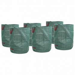 Torby na odpady do ogrodu 12 pcs Zielony 66 x 66 x 83,5 cm