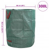 Torby na odpady do ogrodu 12 pcs Zielony 66 x 66 x 83,5 cm