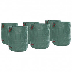 Torby na odpady do ogrodu 12 pcs Zielony 79 x 79 x 99,5 cm