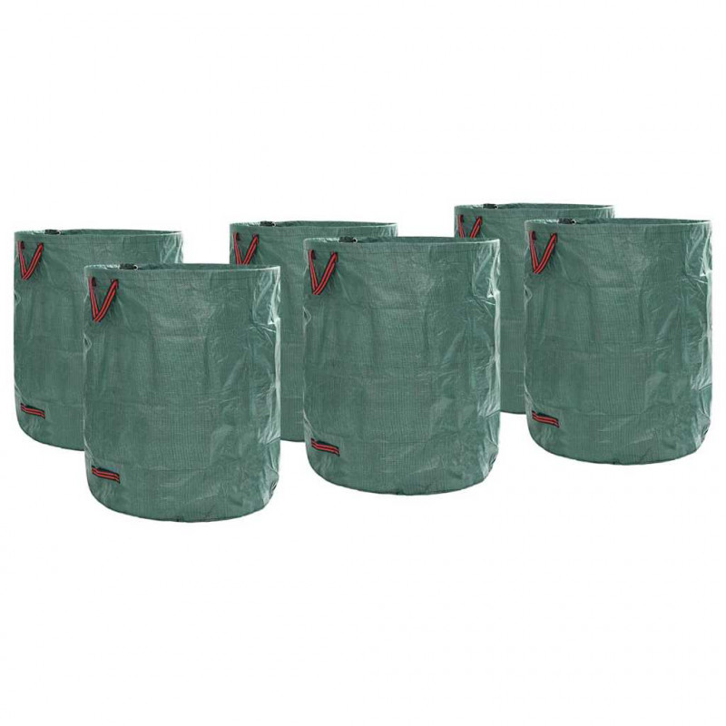 Torby na odpady do ogrodu 12 pcs Zielony 79 x 79 x 99,5 cm