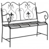 Ławka ogrodowa Czarny 104 x 54 x 93 cm Stal