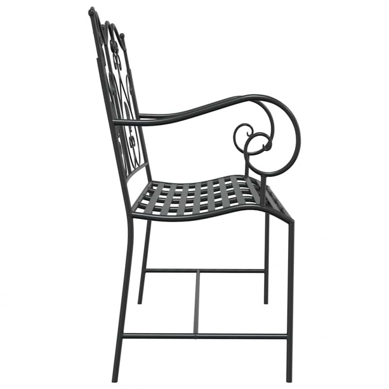 Ławka ogrodowa Czarny 104 x 54 x 93 cm Stal