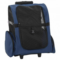 Wózek dla zwierząt 3 w 1 Design Niebieski 48x32x(57-106) cm Tkanina Oxford