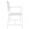 Ławka ogrodowa Czysta Biała 103,5 x 51,5 x 90 cm Stal