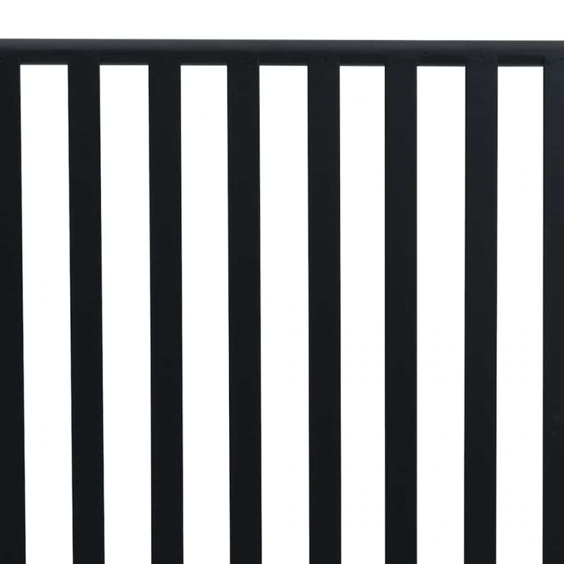 Ławka ogrodowa Czarny 103,5 x 51,5 x 90 cm Stal
