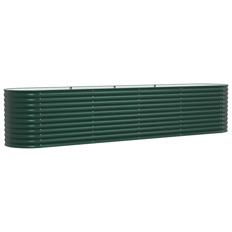 Podniesiony grządka Zielony 400 x 80 x 81 cm Stal