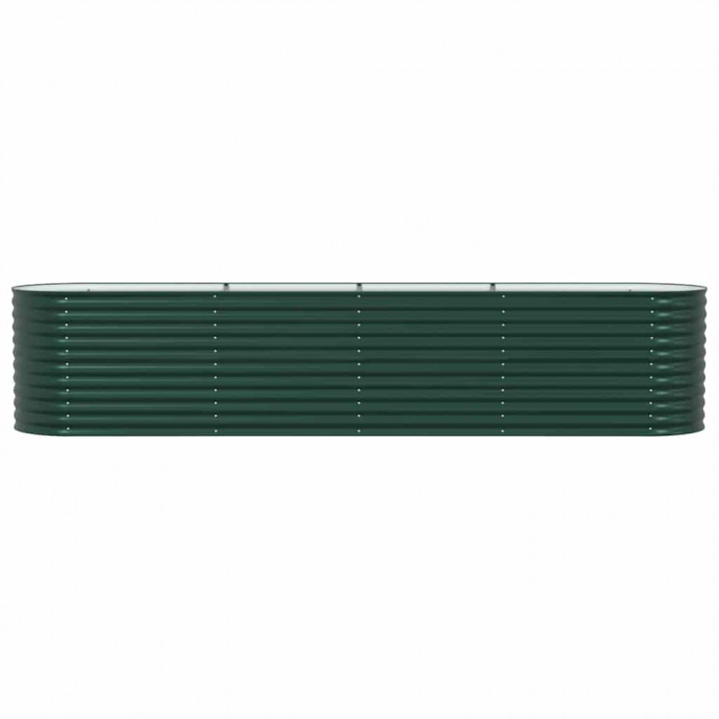 Podniesiony grządka Zielony 400 x 80 x 81 cm Stal