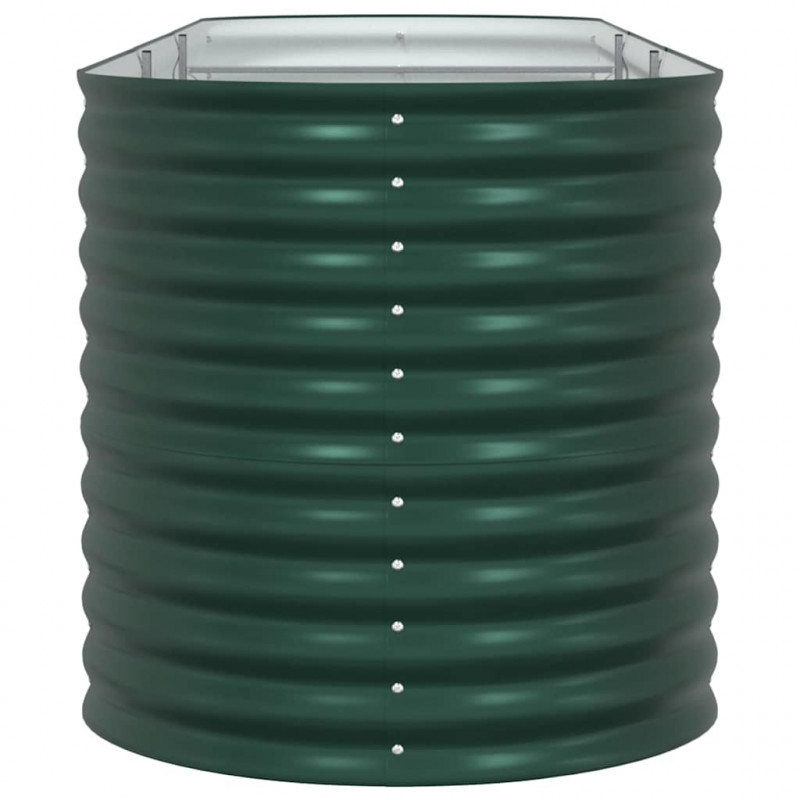 Podniesiony grządka Zielony 320 x 80 x 81 cm Stal