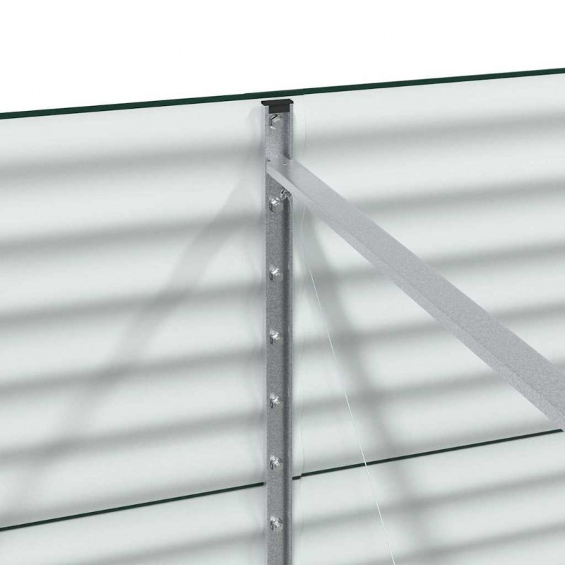 Podniesiony grządka Zielony 320 x 80 x 81 cm Stal
