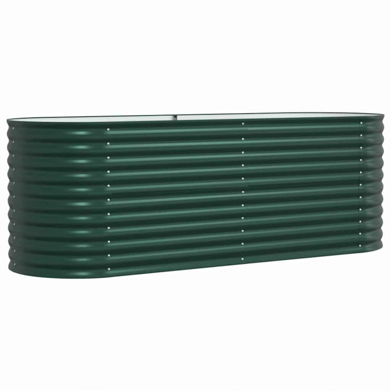 Podniesiony grządka Zielony 240 x 80 x 81 cm Stal