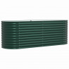 Podniesiony grządka Zielony 240 x 80 x 81 cm Stal