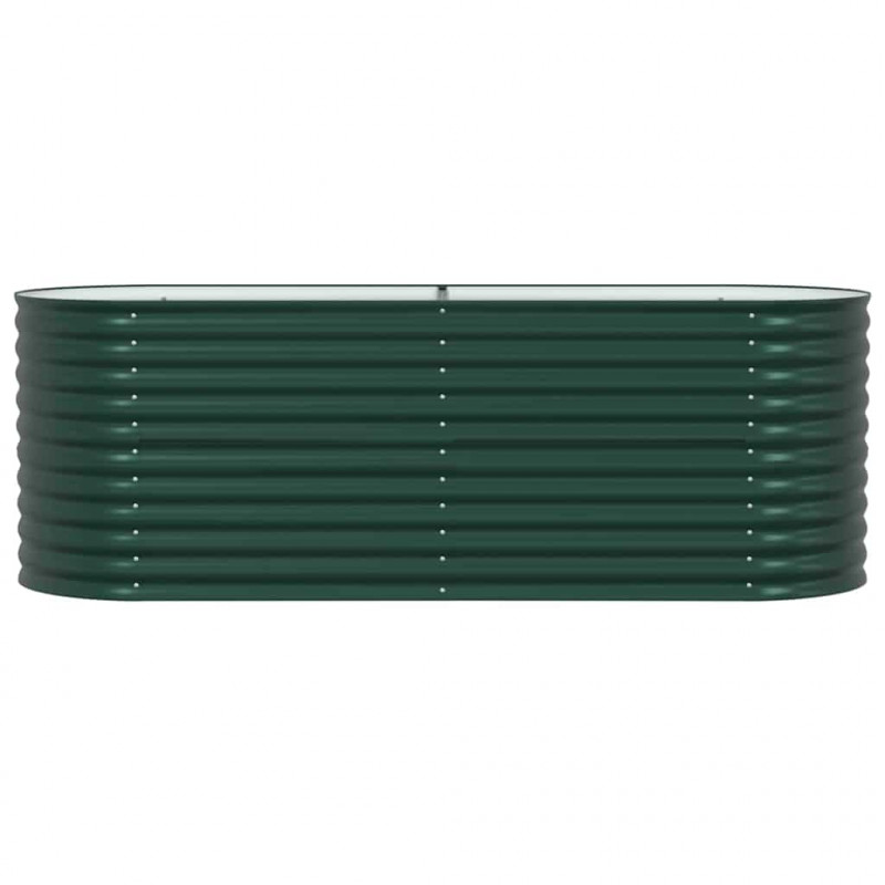 Podniesiony grządka Zielony 240 x 80 x 81 cm Stal