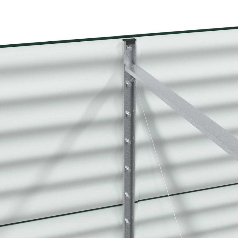 Podniesiony grządka Zielony 240 x 80 x 81 cm Stal