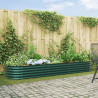 Podniesiony grządka Zielony 320 x 80 x 44 cm Stal