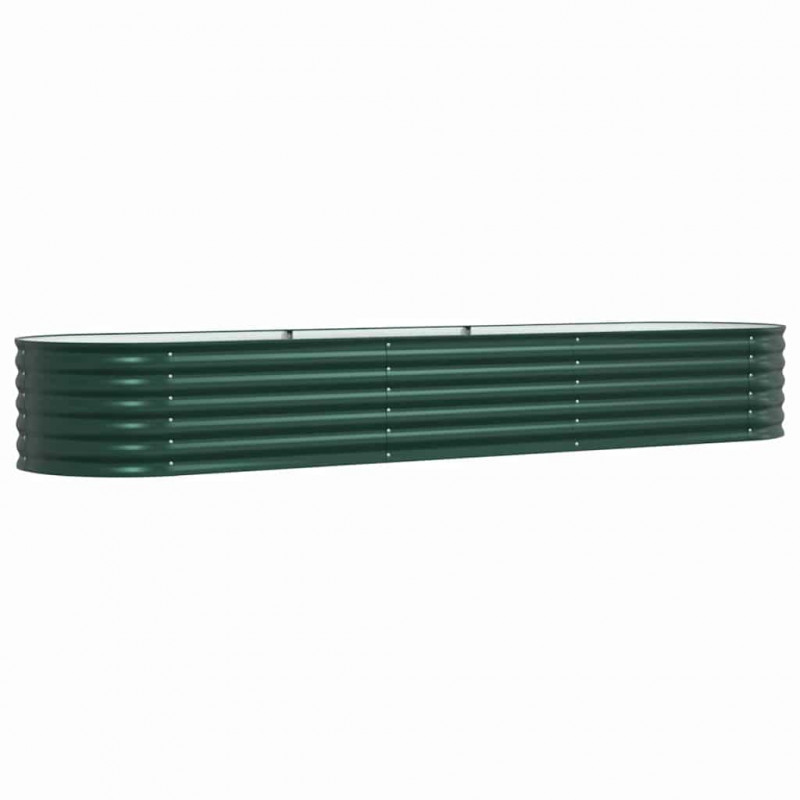 Podniesiony grządka Zielony 320 x 80 x 44 cm Stal