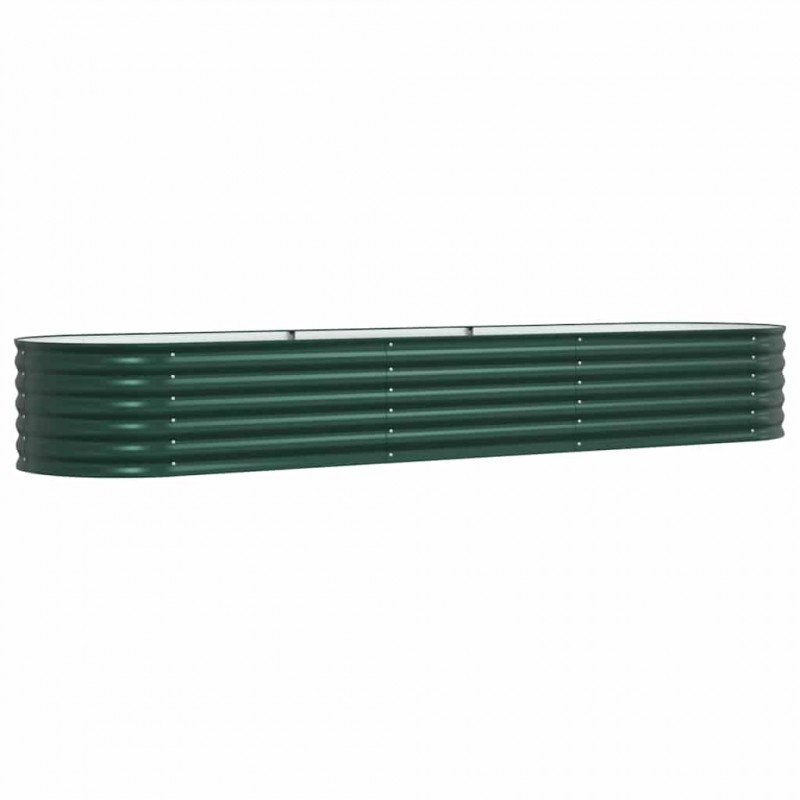Podniesiony grządka Zielony 320 x 80 x 44 cm Stal
