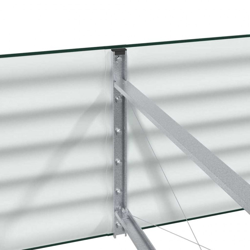Podniesiony grządka Zielony 320 x 80 x 44 cm Stal