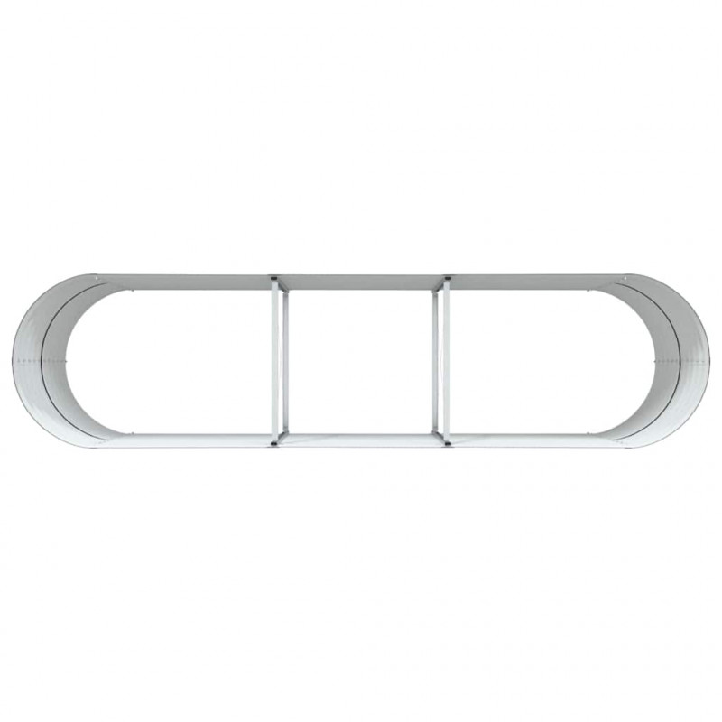 Podniesiony grządka Brązowy 320 x 80 x 81 cm Stal