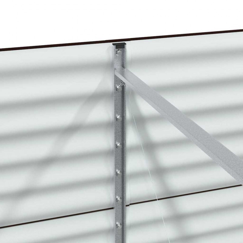 Podniesiony grządka Brązowy 320 x 80 x 81 cm Stal