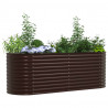 Podniesiony grządka Brązowy 240 x 80 x 81 cm Stal